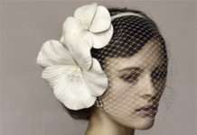 Весільні каблучки, діадеми і квіти в волоссі від Jennifer Behr