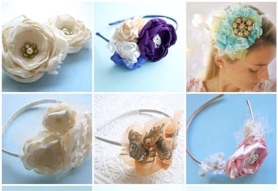 Обідки і шпильки з квітами від Cultivar