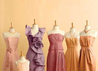 Плаття подружок нареченої в осінніх тонах