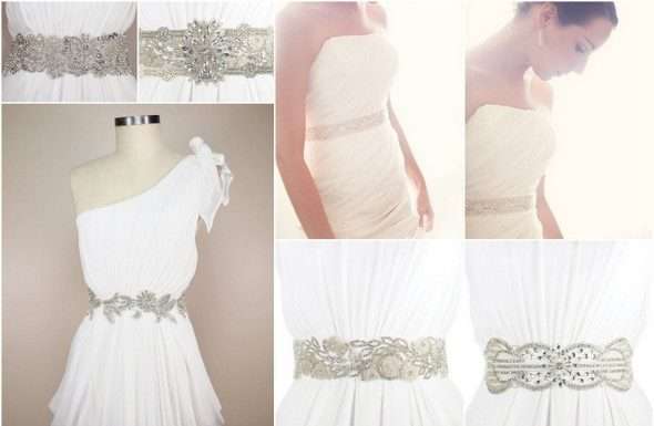 Пояси для весільної сукні фото-підбірка