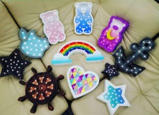 Милі нічні лампи ручної роботи.