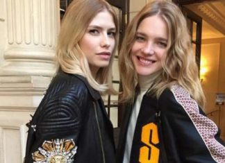 Водянова і Пермінова показали шикарні фігури в однакових купальниках.