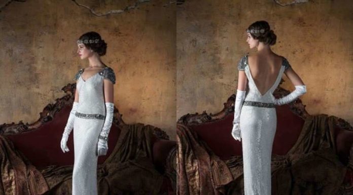 Весільні сукні в стилі Гетсбі від Gill Harvey 2016.