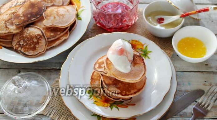 Гречані панкейки зі сметанно-кефірного тесту