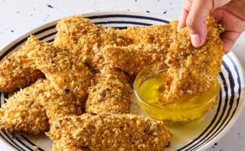 Лимонні Курячі Тендери з Пармезаном: Хрусткі, Ароматні та Запечені у Духівці